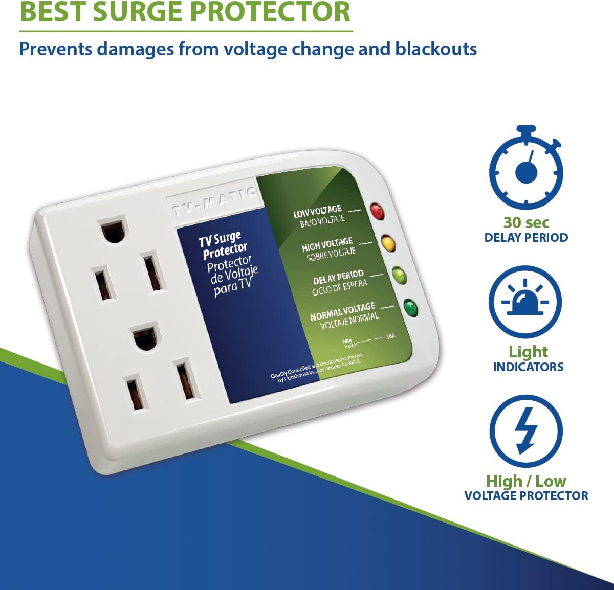 TVMATIC - SURGE PROTECTOR 110 V - 60 HZ - 10 A